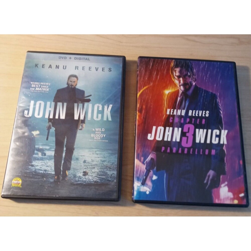 John Wick Movie Bundle: John Wick 1 and John Wick Chapter 3 DVDs